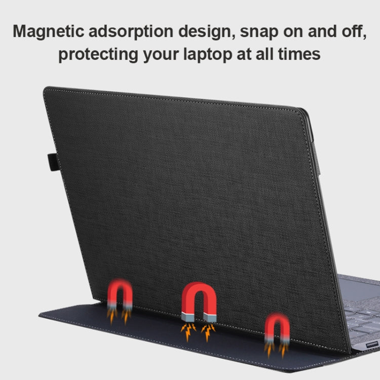 For Microsoft Surface Laptop 6 15 inch Laptop PU Leather Protective Case(Coffee Color)