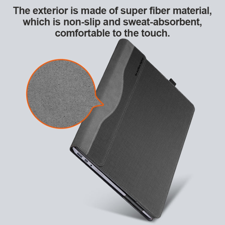 For Microsoft Surface Laptop 6 15 inch Laptop PU Leather Protective Case(Deep Blue)