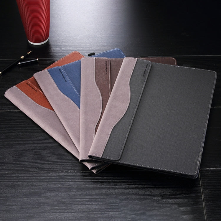 For Microsoft Surface Laptop 6 15 inch Laptop PU Leather Protective Case(Coffee Color)