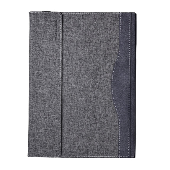 For Lenovo ThinkPad X1 Carbon Gen 10 Cloth Texture Laptop Leather Protective Case(Space Ash)