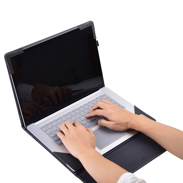 For Lenovo ThinkPad X1 Carbon Gen 9 Cloth Texture Laptop Leather Protective Case(Black)
