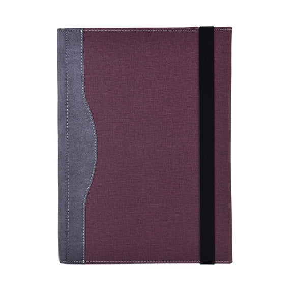 For Lenovo ThinkPad X1 Carbon Gen 9 Cloth Texture Laptop Leather Protective Case(Wine Red)