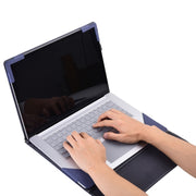 For Lenovo ThinkPad X1 Carbon 14 Gen 5 Cloth Texture Laptop Leather Protective Case(Deep Blue)