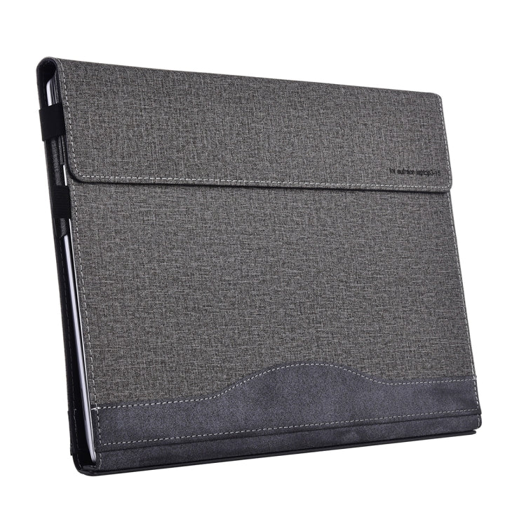 For Lenovo ThinkPad X1 Carbon Gen 7 Cloth Texture Laptop Leather Protective Case(Space Ash)