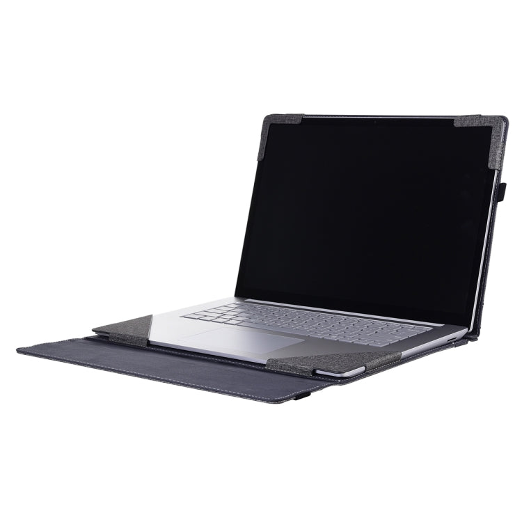 For Lenovo ThinkPad X1 Carbon Gen 7 Cloth Texture Laptop Leather Protective Case(Space Ash)