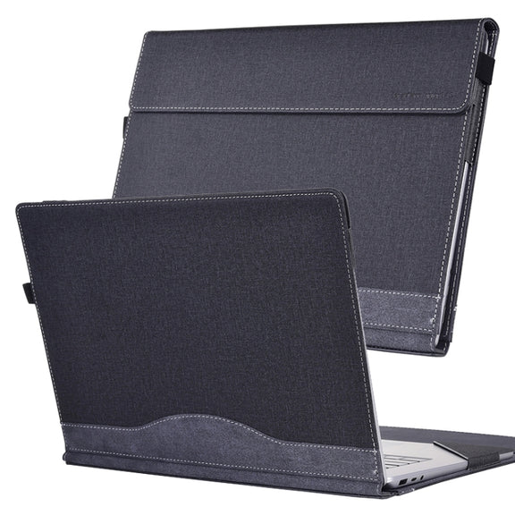 For Lenovo ThinkPad X1 Carbon Gen 8 Cloth Texture Laptop Leather Protective Case(Black)