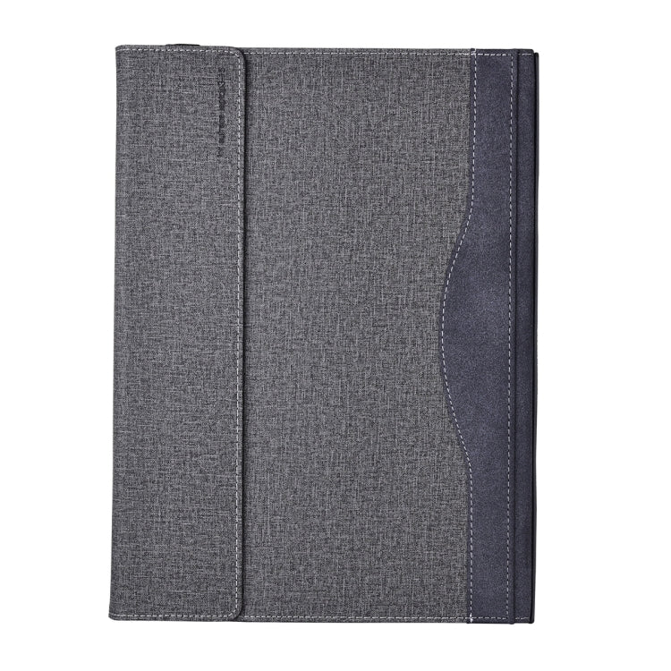For Lenovo ThinkPad X1 Carbon Gen 8 Cloth Texture Laptop Leather Protective Case(Space Ash)
