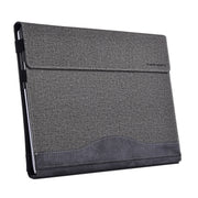For Lenovo ThinkPad X1 Carbon Gen 8 Cloth Texture Laptop Leather Protective Case(Space Ash)