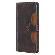 For Motorola Edge 5G 2024 Skin Feel Magnetic Buckle Leather Phone Case(Brown)