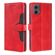 For Motorola Edge 5G 2024 Skin Feel Magnetic Buckle Leather Phone Case(Red)