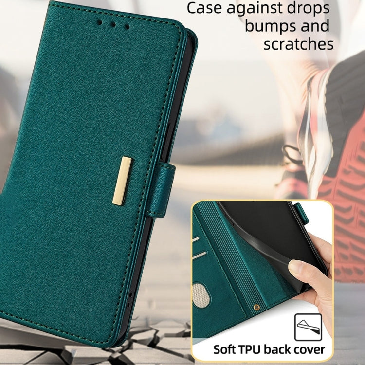 For Huawei Pura 70 5G Crossbody Chain Leather Phone Case(Green)