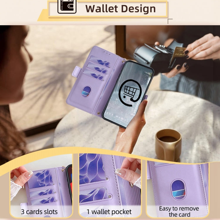 For Huawei Pura 70 Pro / 70 Pro+ 5G Crossbody Chain Leather Phone Case(Purple)