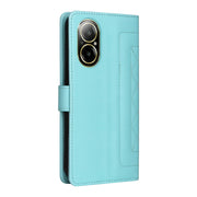For Realme C67 4G Diamond Lattice Leather Flip Phone Case(Mint Green)