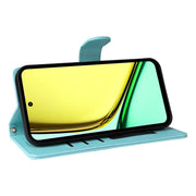 For Realme C67 4G Diamond Lattice Leather Flip Phone Case(Mint Green)