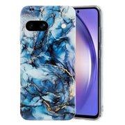 For Google Pixel 8A IMD Marble Pattern TPU Phone Case(Grey)