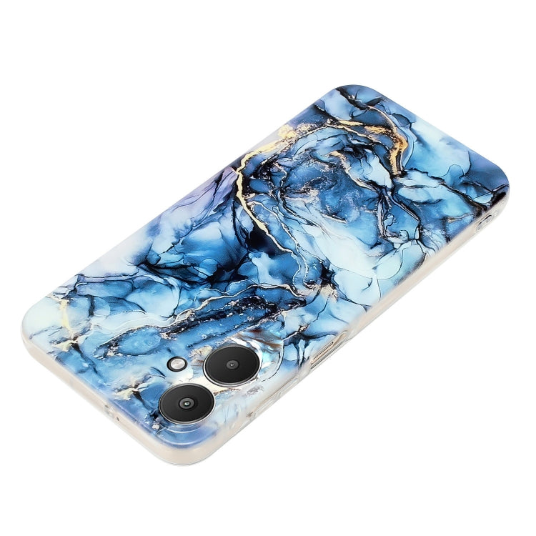 For Xiaomi Redmi 13C 4G IMD Marble Pattern TPU Phone Case(Grey)