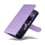 For Google Pixel 9 Diamond Lattice Leather Flip Phone Case(Light Purple)