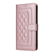 For Google Pixel 9 Diamond Lattice Leather Flip Phone Case(Rose Gold)