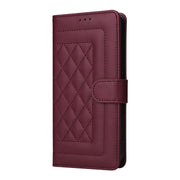 For Google Pixel 9 Diamond Lattice Leather Flip Phone Case(Wine Red)