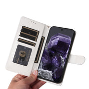 For Google Pixel 9 Pro Diamond Lattice Leather Flip Phone Case(White)