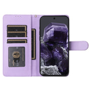 For Google Pixel 9 Pro Diamond Lattice Leather Flip Phone Case(Light Purple)
