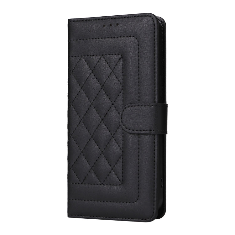 For Google Pixel 9 Pro Diamond Lattice Leather Flip Phone Case(Black)