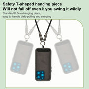 Type-C to Type-C Braid Data Cable Phone Anti-lost Crossbody Lanyard, Length: 1.2m(Black)