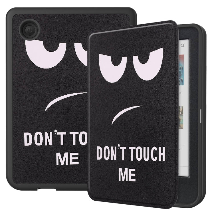For KOBO Clara Colour 2024 / BW Painted Voltage Caster TPU Leather Smart Tablet Case(Big Eye)
