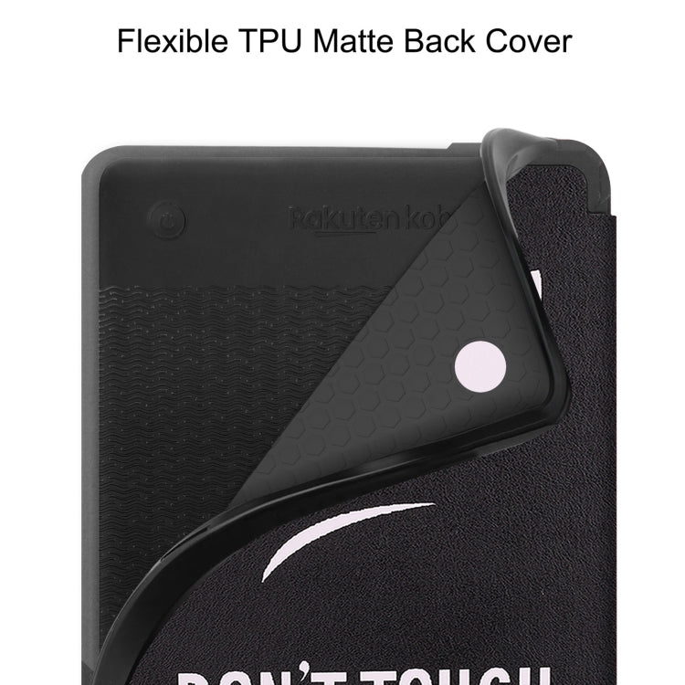 For KOBO Clara Colour 2024 / BW Painted Voltage Caster TPU Leather Smart Tablet Case(Big Eye)