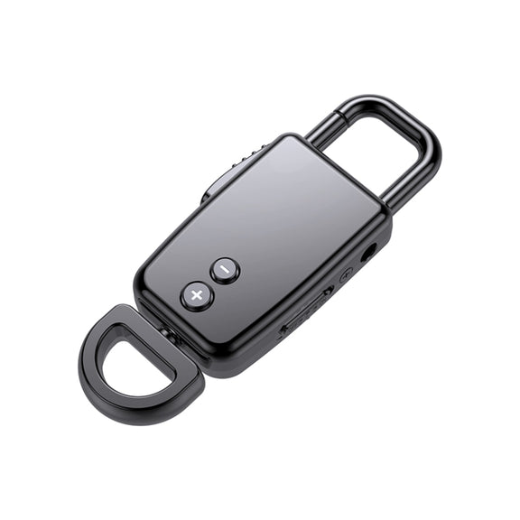 JNN S20 Zinc Alloy Keychain Voice Recorder, Memory:32GB(Black)