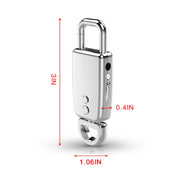 JNN S20 Zinc Alloy Keychain Voice Recorder, Memory:16GB(Black)