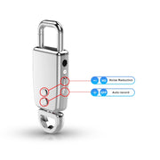 JNN S20 Zinc Alloy Keychain Voice Recorder, Memory:32GB(Black)