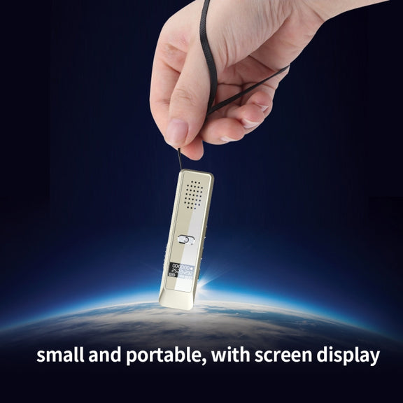 JNN Q7 Mini Portable Voice Recorder with OLED Screen, Memory:16GB(Gold)