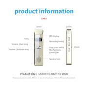 JNN Q7 Mini Portable Voice Recorder with OLED Screen, Memory:16GB(Gold)