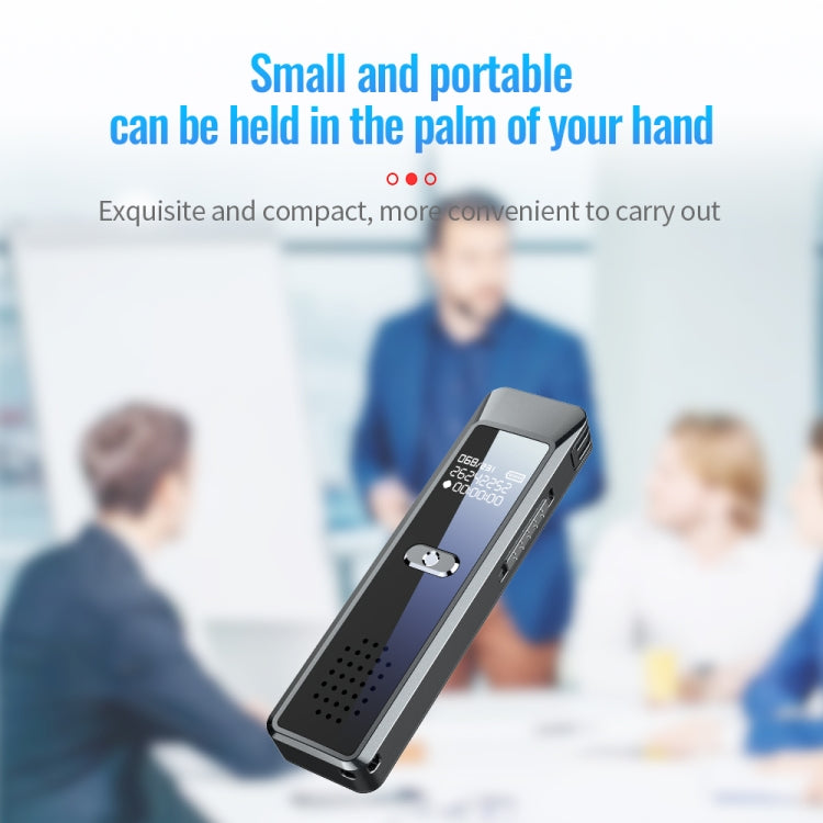 JNN Q7 Mini Portable Voice Recorder with OLED Screen, Memory:16GB(Metal Gray)