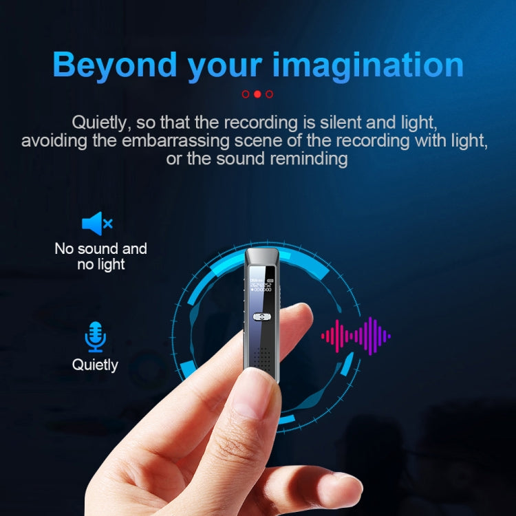 JNN Q7 Mini Portable Voice Recorder with OLED Screen, Memory:16GB(Metal Gray)
