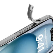 For iPhone 16e Armor Clear TPU Hard PC Phone Case(Clear)