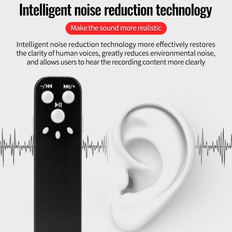 JNN J1 Mini Smart HD Noise Cancelling Voice Recorder, Memory:4GB(Black)