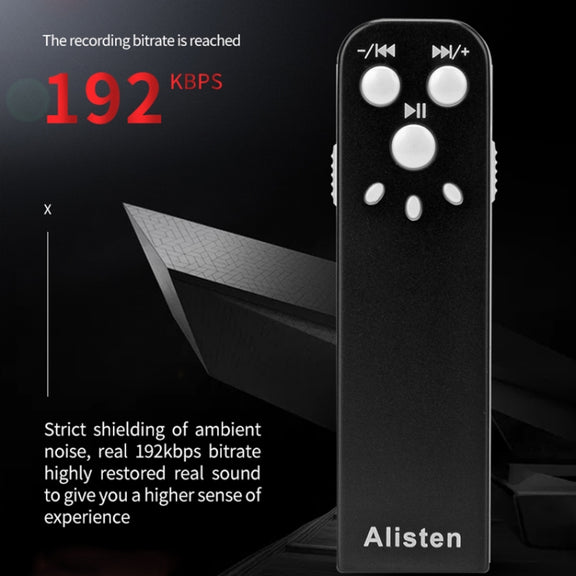 JNN J1 Mini Smart HD Noise Cancelling Voice Recorder, Memory:32GB(Black)