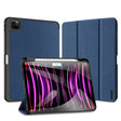 For iPad Pro 11 2024 DUX DUCIS Domo Series Cloth Texture Magnetic Leather Tablet Case(Blue) - iPad Pro 11 2024 Cases by DUX DUCIS | Online Shopping South Africa | PMC TechLife | Buy Now Pay Later Mobicred