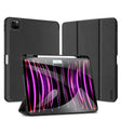 For iPad Pro 13 2024 DUX DUCIS Domo Series Cloth Texture Magnetic Leather Tablet Case(Black) - iPad Pro 13 2024 Cases by DUX DUCIS | Online Shopping South Africa | PMC TechLife | Buy Now Pay Later Mobicred