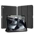 For iPad Air 13 2024 / 2025 DUX DUCIS Domo Series Cloth Texture Magnetic Leather Tablet Case(Black) - iPad Air 13 2025 / 2024 Cases by DUX DUCIS | Online Shopping South Africa | PMC TechLife | Buy Now Pay Later Mobicred