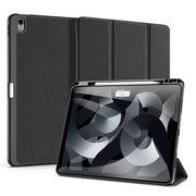 For iPad Air 13 2024 / 2025 DUX DUCIS Domo Series Cloth Texture Magnetic Leather Tablet Case(Black)