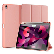 For iPad Air 13 2024 / 2025 DUX DUCIS Domo Series Cloth Texture Magnetic Leather Tablet Case(Pink)