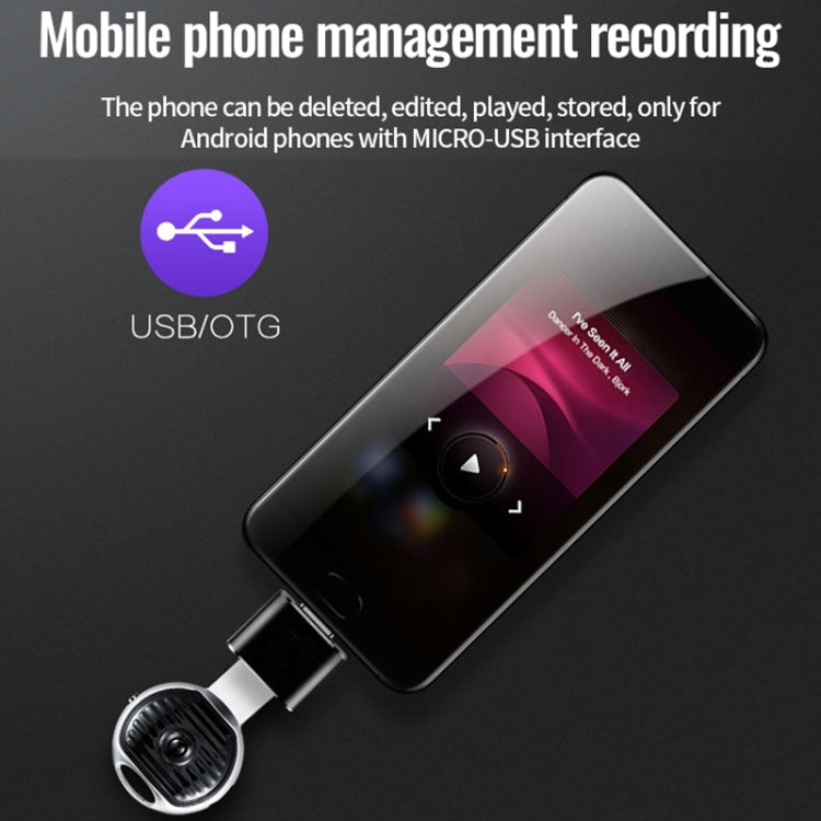 JNN S13 Zinc Alloy U-disk Voice Recorder, Memory:4GB(Silver)
