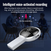 JNN S13 Zinc Alloy U-disk Voice Recorder, Memory:8GB(Silver)