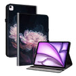 For iPad Air 13 2024 Crystal Texture Painted Leather Smart Tablet Case(Purple Peony) - iPad Air 13 2024 Cases by PMC TechLife | Online Shopping South Africa | PMC TechLife | Buy Now Pay Later Mobicred