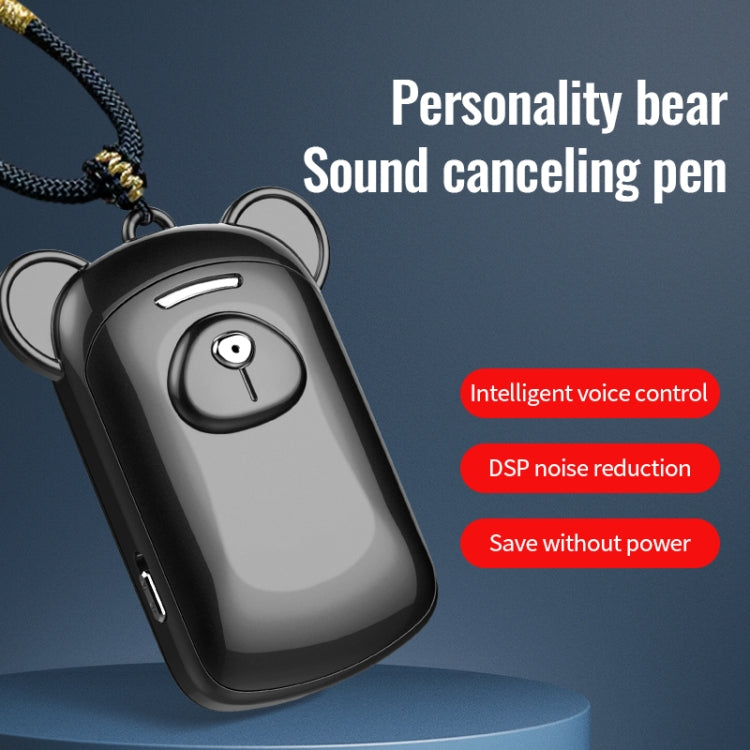 JNN Q6 Bear Smart Noise Cancelling Voice Recorder, Memory:4GB(Black)
