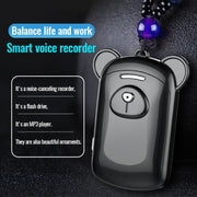 JNN Q6 Bear Smart Noise Cancelling Voice Recorder, Memory:8GB(Black)