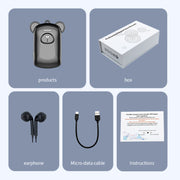 JNN Q6 Bear Smart Noise Cancelling Voice Recorder, Memory:8GB(Black)